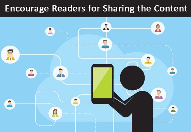 Digital Marketing Tips - Encourage Readers for Sharing the Content