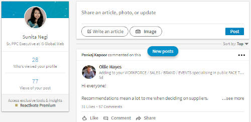 Linkedin Marketing - Explore the new homepage